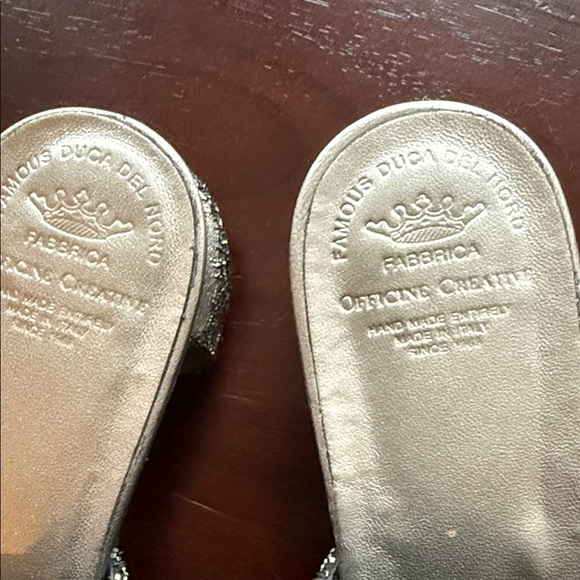 Officine Creative Metallic Silver Mules - Picture 2 of 10